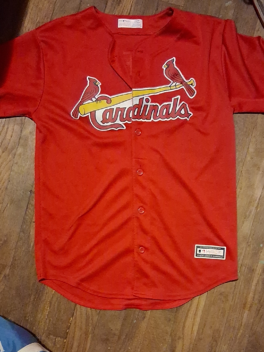 Genuine Merchandise Red Cardinals Kids Button-Up Jersey